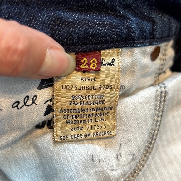 7 For All Mankind Low Rise Bootcut Jeans Size 28 - Picture 5 of 7
